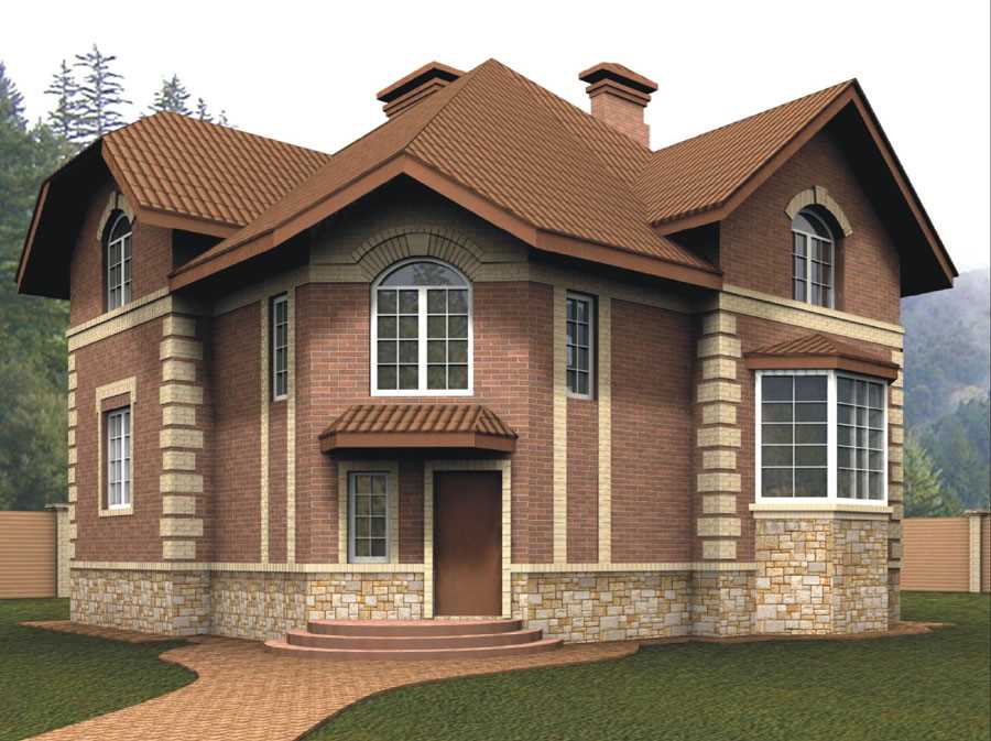 Преобразование фасада кирпичного дома