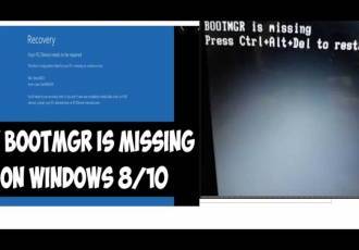 Пропущен загрузочный менеджер (Bootmgr) в Windows 10