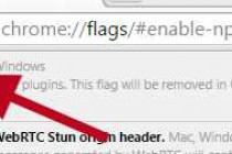 Включение NPAPI в Chrome с помощью флагов