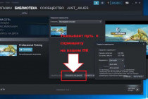 Где найти скриншоты Steam?