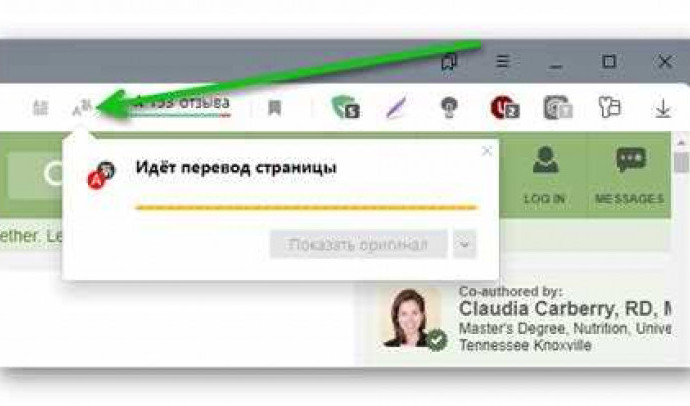Как перевести страницу в Яндексе на русский