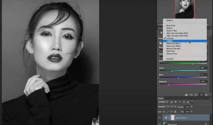 Как сделать черно-белое изображение в Photoshop