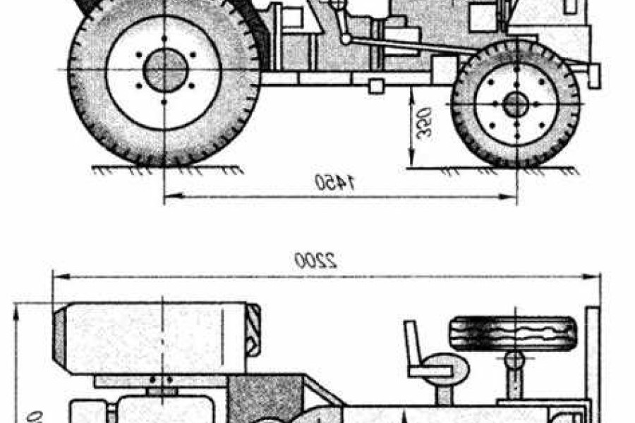 Минитрактор своими руками чертежи и схемы